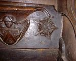 St Mary the Virgin Higham Ferrers Northamptonshire early 15th century medieval misericord misericords misericorde misericordes Miserere Misereres choir stalls woodwork mercy seats pity seats Higham Ferrers n1.2.jpg